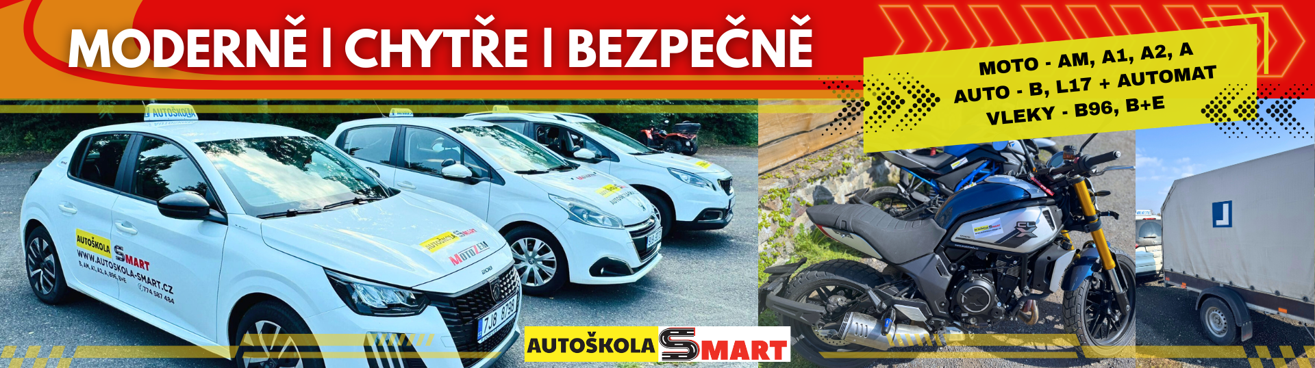 Moderní vozový park Autoškoly Smart