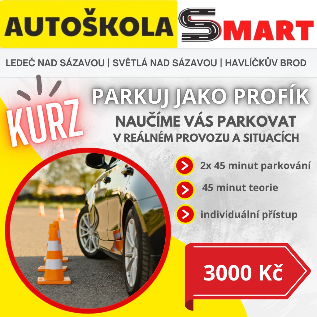 Parkuj jako profík – kondiční jízdy Autoškola Smart